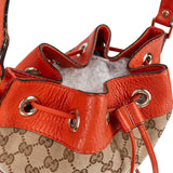 Gucci Monogram GG Canvas Small Bucket Crossbody Bag