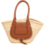 Chloé Marcie Basket Raffia Shoulder Bag