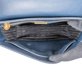 Prada Blue Saffiano Leather Shoulder Crossbody Bag