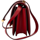Celine Red Classic Boxcalf Leather Small Triomphe Crossbody Bag