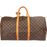 Louis Vuitton Monogram Canvas Keepall 55 Travel Bag