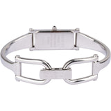 Gucci Silver Tone Perlmutt 1500L Bangle Woman Watch