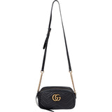 Gucci Monogram Matelassé Leather GG Marmont Small Camera Crossbody Bag