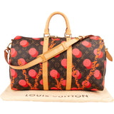 Louis Vuitton Monogram Canvas Limited Yayoi Kusama Ramages Dots Keepall 45 Bandoulière Travel Bag