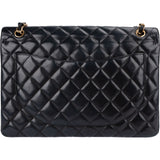 Chanel Quilted Lambskin Jumbo Double Flap Crossbody Bag