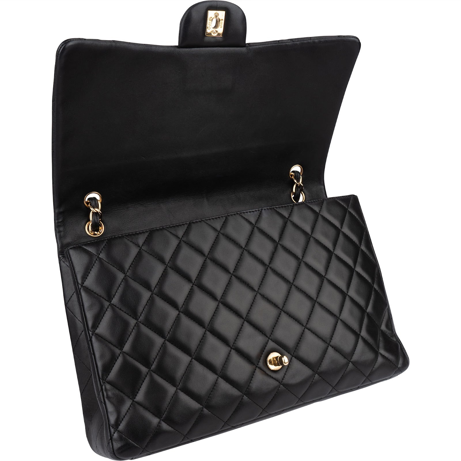 Chanel Quilted Lambskin Maxi Single Flap Crossbody Bag xx Datacode - vintageandkickz