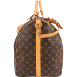 Louis Vuitton Monogram Canvas Keepall 60 Bandoulière Travel Bag