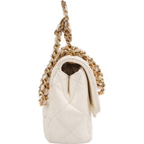 Chanel Quilted Lambskin Top Handle Bracelet Rectangular Single Flap Crossbody Handbag