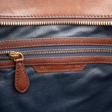 Céline Tricolor Leather Luggage Handbag