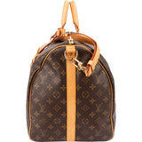 Louis Vuitton Monogram Canvas Keepall 55 Bandoulière Travel Bag