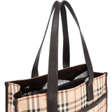 Burberry Haymarket Check Tote Shoulder Bag