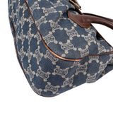 Celine Denim Macadam Monogram Buckle Handbag