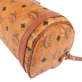 MCM Monogram Visetos Cylinder Boston Crossbody Bag