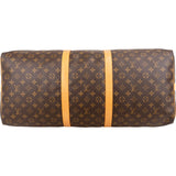 Louis Vuitton Monogram Canvas Keepall 60 Bandoulière Travel Bag