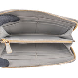 Miu Miu Croc-Embossed Leather Continental Zip Wallet