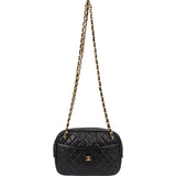 Chanel Quilted Lambskin Vintage Camera Crossbody Bag