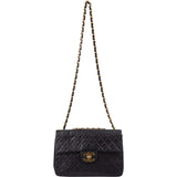 Chanel Quilted Lambskin 24K Gold Maxi Single Flap Crossbody Bag