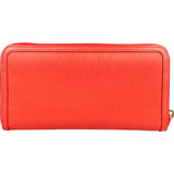 Prada Saffiano Leather Bow Zip Around Wallet