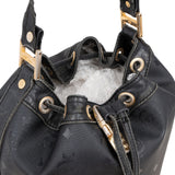MCM Visetos Monogram Drawstring Bucket Crossbody Bag
