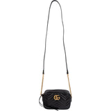 Gucci Chevron Leather Marmont Matelassé Mini Crossbody Bag