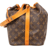 Louis Vuitton Monogram Canvas Sac Noé Petit Shoulder Bag