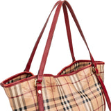Burberry Nova-Check Haymarket Check Tote Shoulder Bag