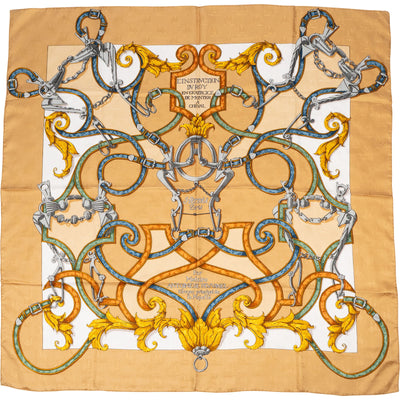 Hermès L'Instruction du Roy Silk 90 Scarf Tuch