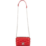 [🔄️B06 / F67] Louis Vuitton Canvas Monogram Lambskin Malletage Twist Crossbody Bag - vintageandkickz