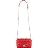 [🔄️B06 / F67] Louis Vuitton Canvas Monogram Lambskin Malletage Twist Crossbody Bag - vintageandkickz