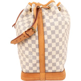 Louis Vuitton Monogram Damier Azur Canvas Sac Noé Grande Shoulder Bag