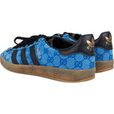 Gucci x Adidas Blue Monogram GG Canvas Gazelle Sneakers (US 8½ / EU 42)