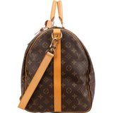 Louis Vuitton Monogram Canvas Keepall 55 Bandoulière Travel Bag