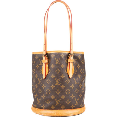 [🔄️B22 / F27] Louis Vuitton Monogram Canvas Bucket PM Shoulder Bag - vintageandkickz