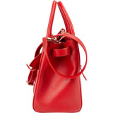 Mulberry Red Leather Zipped Bayswater Handbag