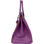Hermès Violet Epsom Leather Birkin 35 Handbag - vintageandkickz