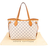 Louis Vuitton Monogram Damier Azur Neverfull PM Shoulder Bag