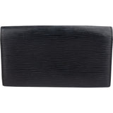 Louis Vuitton Noir Epi Leather Portefeuille Louise Wallet