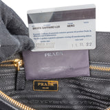 Prada Black Saffiano Leather Galleria Handbag