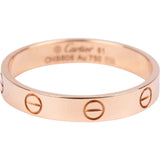 Cartier Au 750 Roségold LOVE Wedding Band Ring (#61)