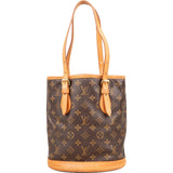 Louis Vuitton Monogram Canvas Petit Bucket PM Shoulder Bag