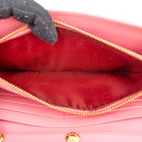 Prada Pink Saffiano Leather Wallet on Chain Crossbody Bag