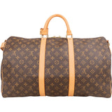Louis Vuitton Monogram Canvas Keepall 50 Bandoulière Travel Bag