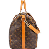 Louis Vuitton Monogram Canvas Keepall 50 Bandoulière Travel Bag