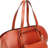 Louis Vuitton Cognac Epi Leather Soufflot Set Handbag