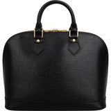 Louis Vuitton Noir Epi Leather Alma PM Handbag