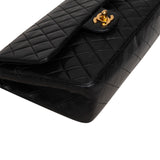 Chanel Quilted Lambskin 24K Gold Medium Double Flap Shoulder Bag