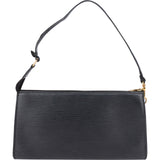 Louis Vuitton Noir Epi Leather Pochette Accessoires Handbag