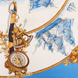 Hermès Silhouettes Navales Silk 90 Scarf Tuch