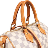 Louis Vuitton Monogram Damier Azur Canvas Speedy 25 Bandouliere Handbag