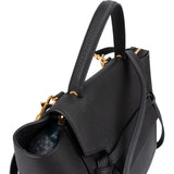 Céline Black Leather Grained Calfskin Belt Handbag